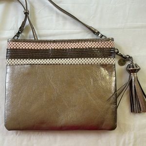 The Sak Metallic Leather Bag